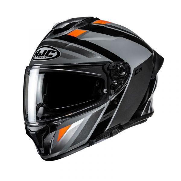 HJC C71 Integralhelm Faber MC4 Schwarz / Grau / Orange