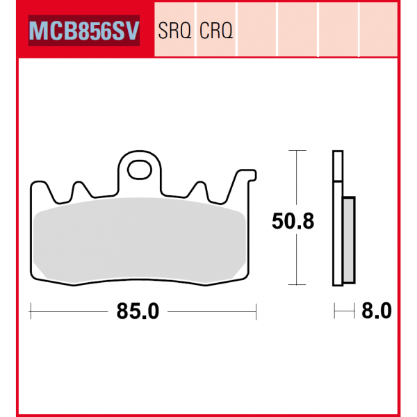 Lucas Scheibenbremsbeläge MCB856SRQ