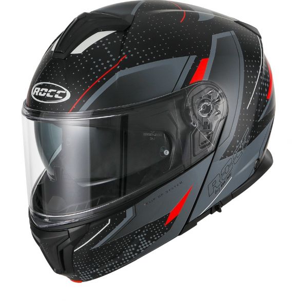 Rocc 810 Klapphelm Matt Grau / Rot