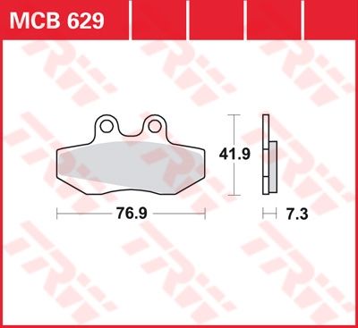 Lucas Scheibenbremsbelag MCB629