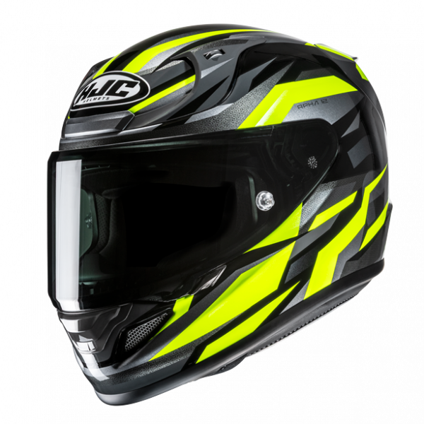 HJC RPHA 12 Integralhelm Dravix MC3H Schwarz / Grau / Gelb