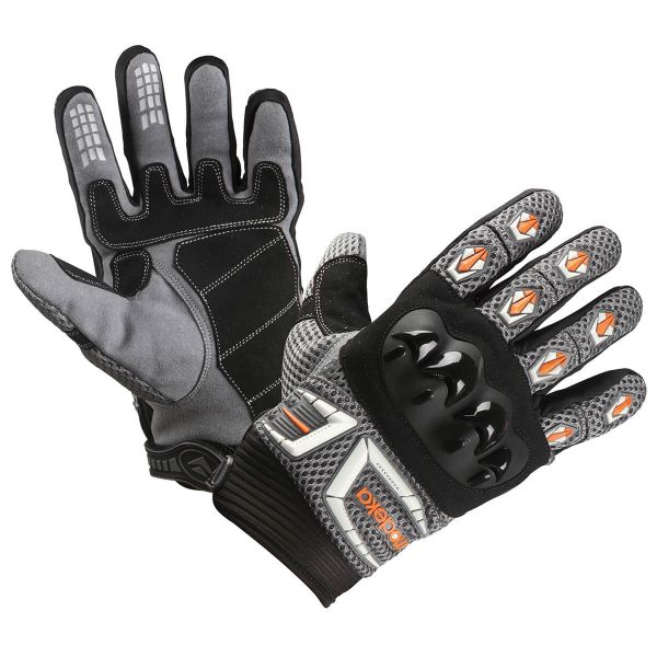 Modeka MX Top Handschuhe Grau / Weiß / Orange