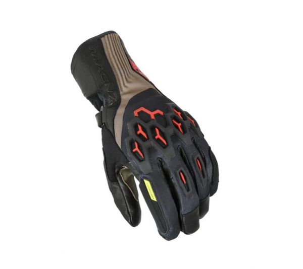 Macna Brawler wasserdichte Motorradhandschuhe Taupe / Schwarz