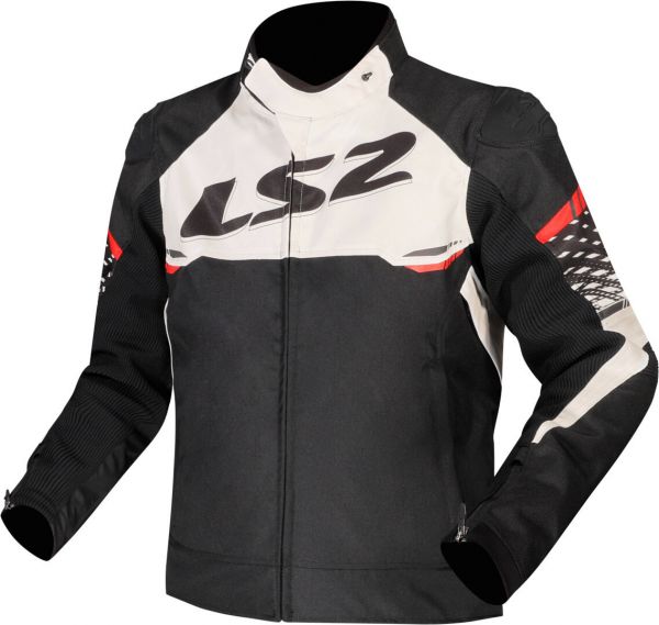 LS2 Apex Winterjacke Schwarz / Weiß / Rot