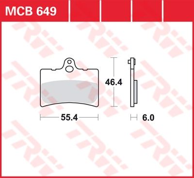 Lucas Scheibenbremsbelag MCB649
