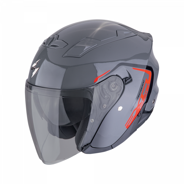 Scorpion Exo-230 CIT-E Grau / Rot (ECE 22-06)