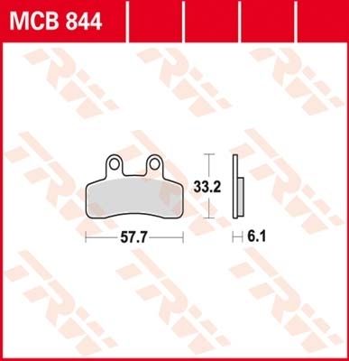 Lucas Scheibenbremsbelag MCB844