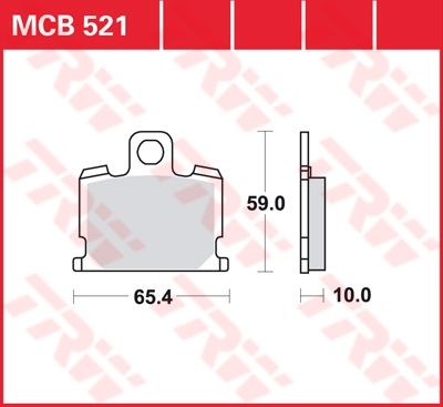 Lucas Scheibenbremsbelag MCB521