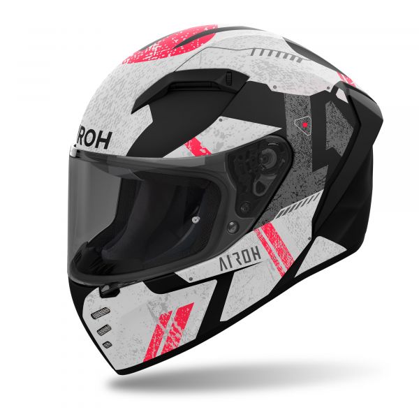 Airoh Connor Omega Integralhelm Mattgrau / Schwarz / Rot