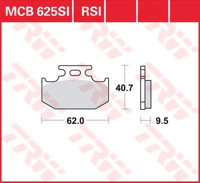Lucas Scheibenbremsbelag MCB625RSI
