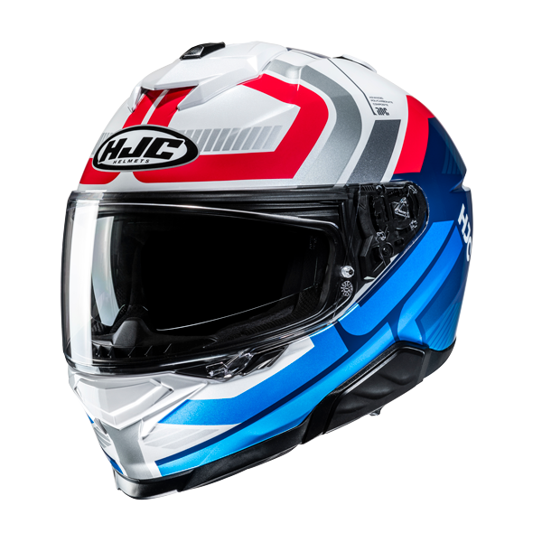 HJC i71 Integralhelm Viz MC5 Weiß / Rot / Blau