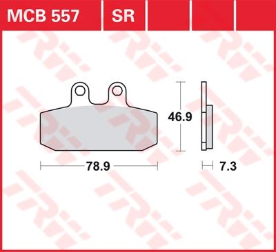 Lucas Scheibenbremsbelag MCB557