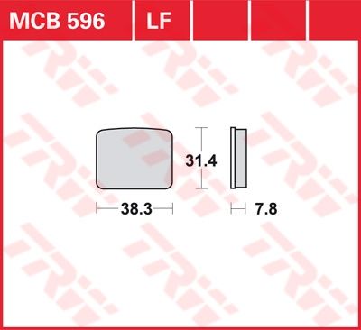 Lucas Scheibenbremsbelag MCB596