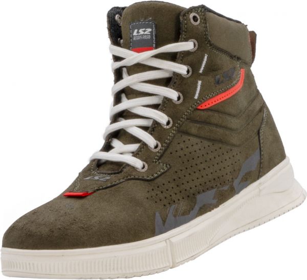 LS2 Chrome Motorrad Sneaker Grün