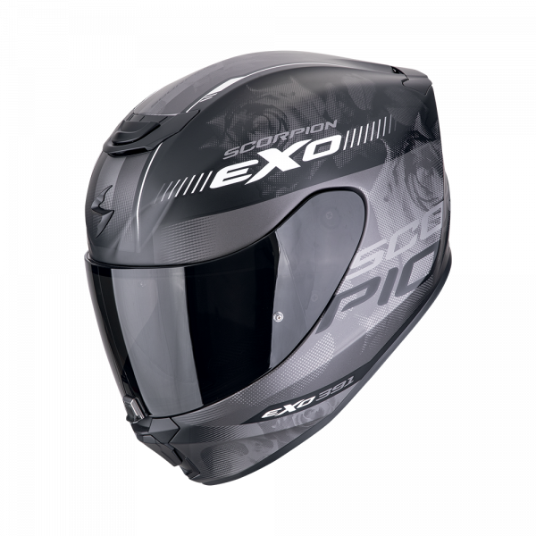 Scorpion Exo-391 AVA Mattschwarz / Silber (ECE 22-06)