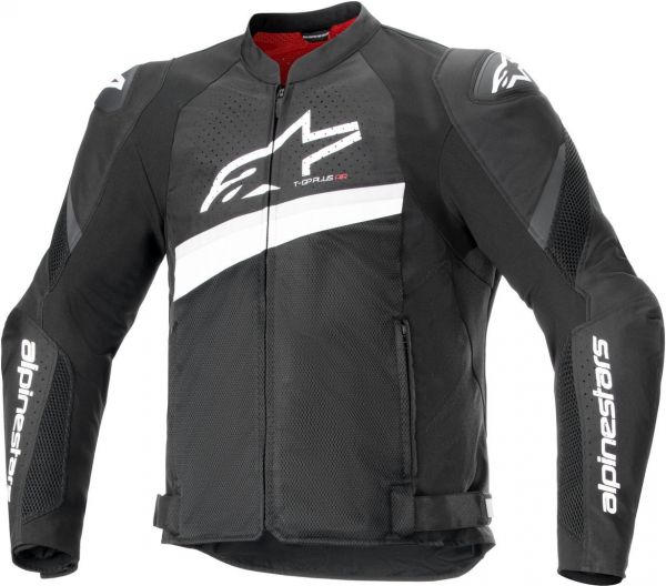 Alpinestars T-GP Plus R V4 Airflow Textiljacke Schwarz / Weiß