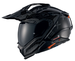 NEXX X.WED3 Furka Adventurehelm Schwarz / Grau Gloss