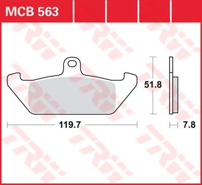 Lucas Scheibenbremsbelag MCB563