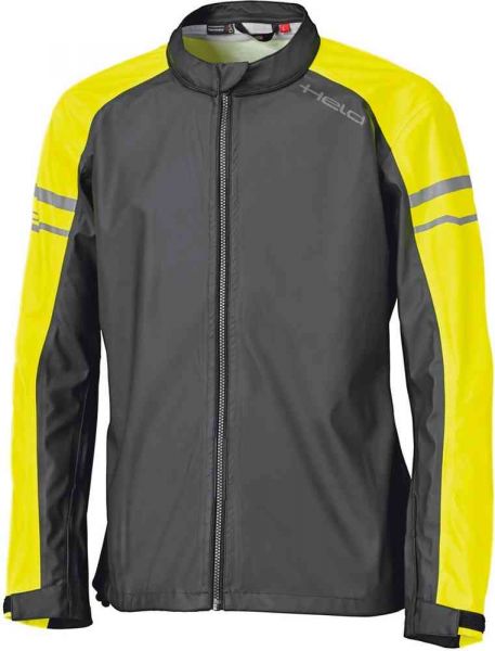 Held Rainstretch Base Regenjacke Schwarz / Neon Gelb