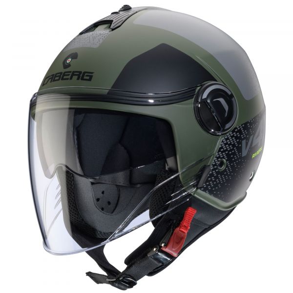 Caberg Riviera V4 X Alpha Jethelm Mattgrün / Schwarz / Grau