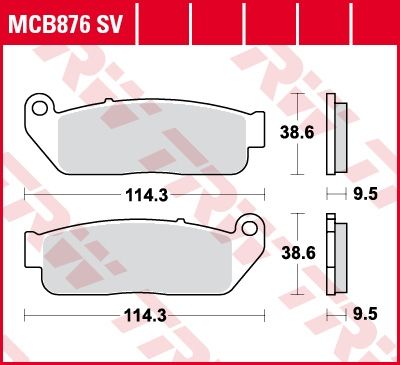 Lucas Scheibenbremsbeläge MCB876SV