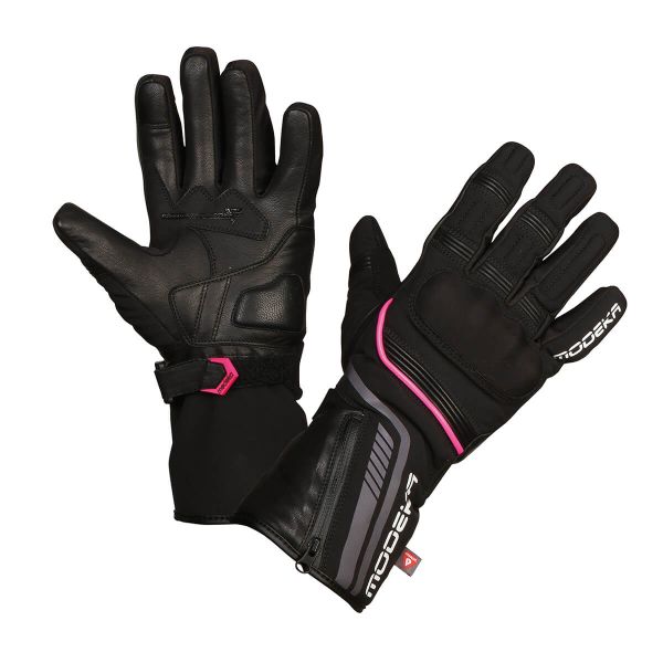 Modeka Makari Handschuhe Damen Schwarz / Pink
