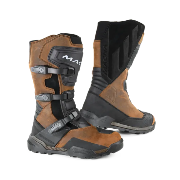 Macna Outbeck RTX Motorradstiefel Braun / Schwarz
