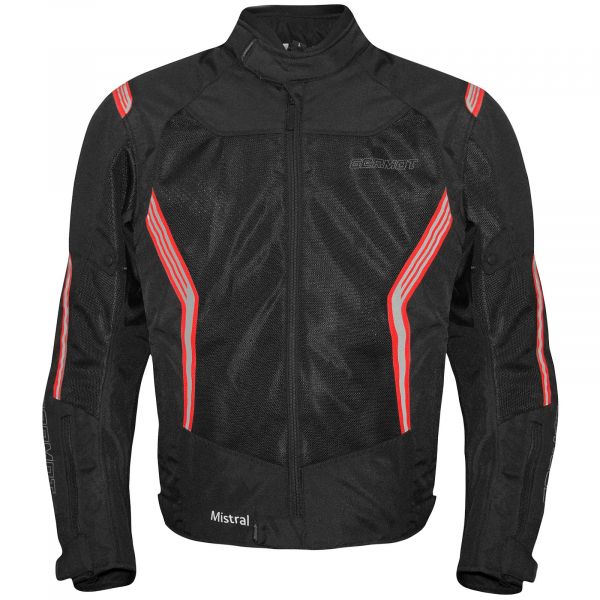 Germot Mistral Meshjacke Schwarz / Rot