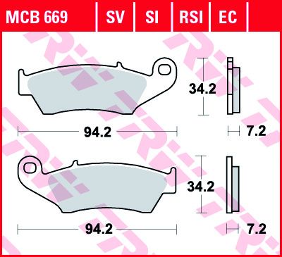 Lucas Scheibenbremsbeläge MCB669EC