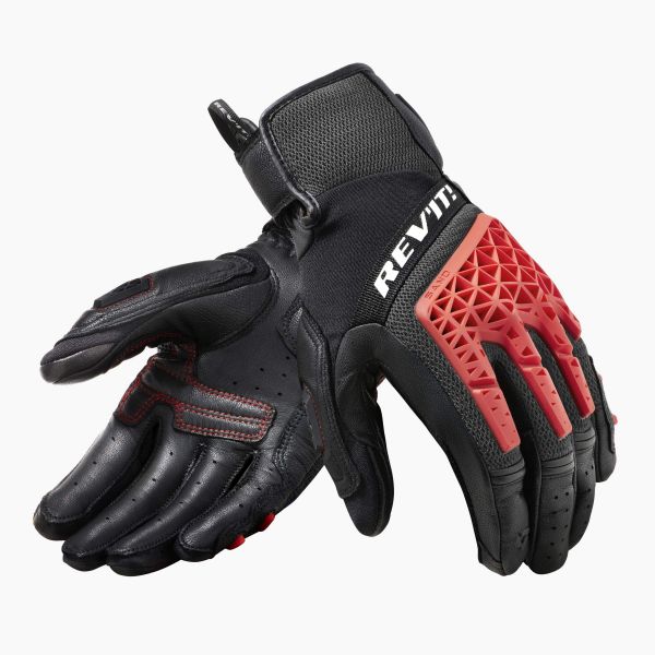REV'IT! Sand 4 Motorradhandschuhe Schwarz / Rot