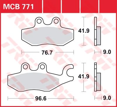 Lucas Scheibenbremsbelag MCB771
