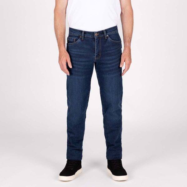 Knox Kirkstone Motorradjeans Straight Stone Wash Indigo