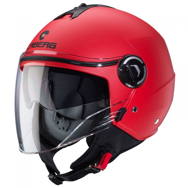 Caberg Riviera V4 X Jethelm Unifarben Mattrot