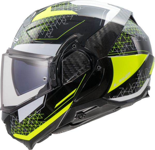 LS2 FF910 Advant II Klapphelm Astral H-V Gelb - ECE 22-06