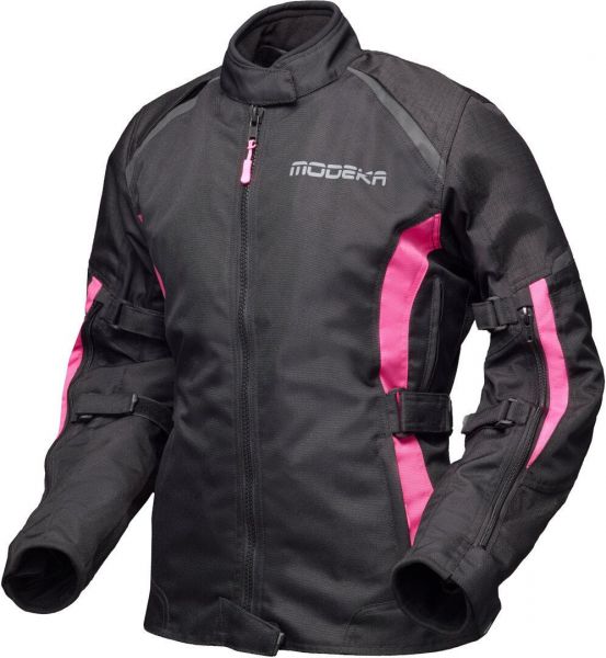 Modeka Luana Textiljacke Damen Schwarz / Pink