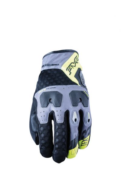 FIVE TFX3 Airflow Kurzhandschuh Grau / Fluogelb
