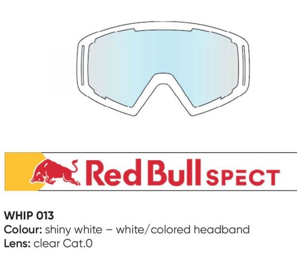 Red Bull Spect Whip MX Brille Single Lens verschiedene Farben Klar