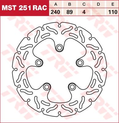 Lucas RACING Bremsscheibe starr MST251RAC