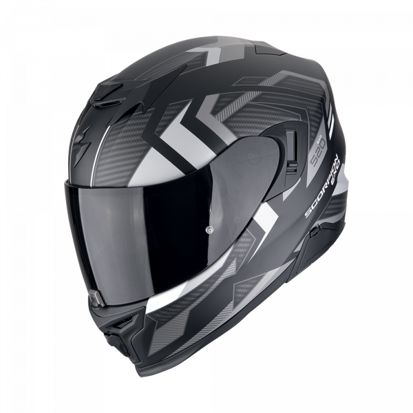 Scorpion EXO-520 Evo Air Sensus Mattschwarz / Silber (ECE 22-06)