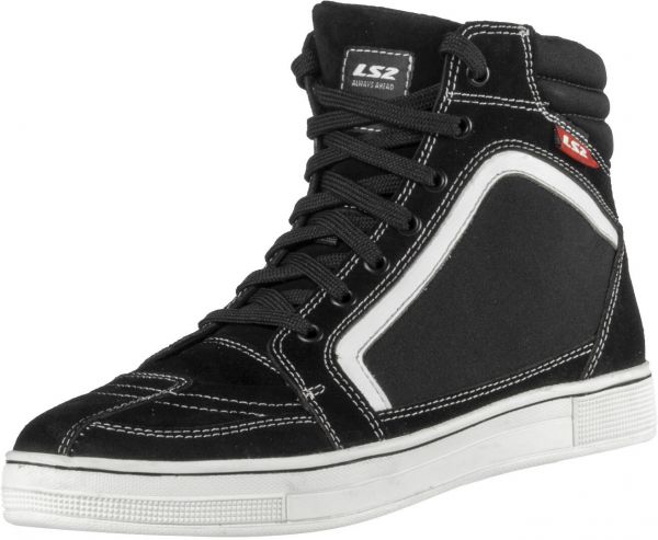 LS2 Doron Motorrad Sneaker Halbschuhe Weiß / Schwarz