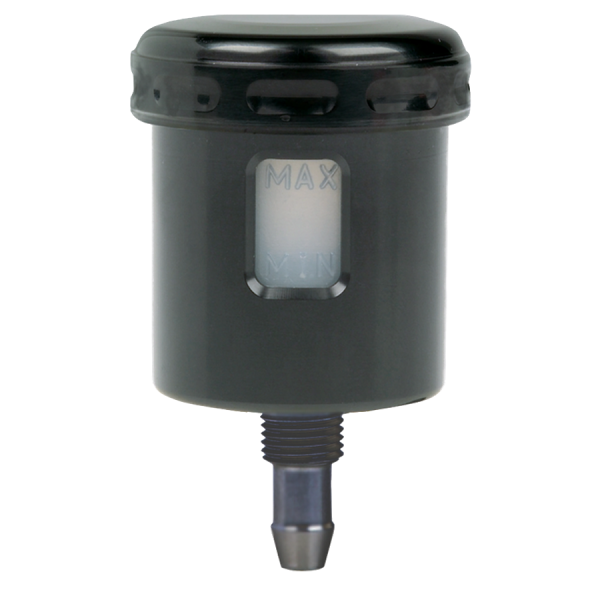 Lucas Mini Flüssigkeitsbehälter Alu gerade schwarz