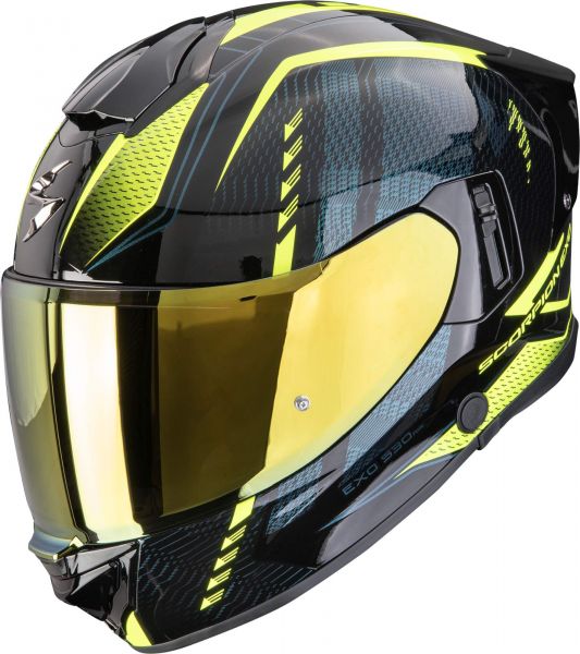 Scorpion Exo-530 Air Theras Integralhelm Schwarz / Neongelb