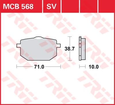 Lucas Scheibenbremsbelag MCB568