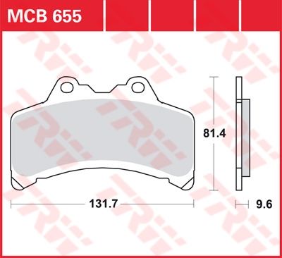 Lucas Scheibenbremsbelag MCB655