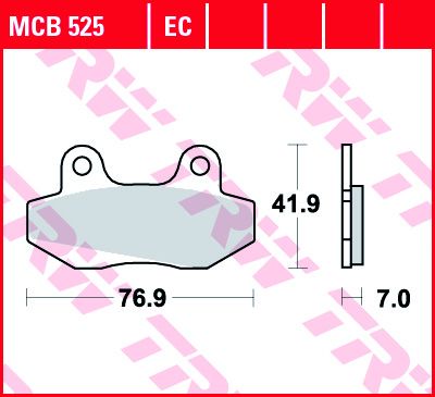 Lucas Scheibenbremsbeläge MCB525EC