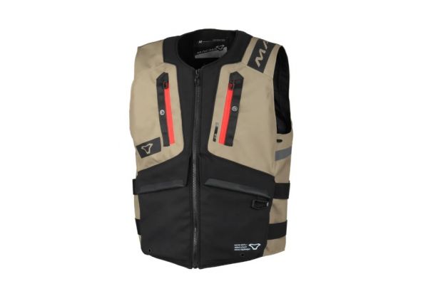 Macna Vest Mutv-1 Utility Weste Taupe / Schwarz