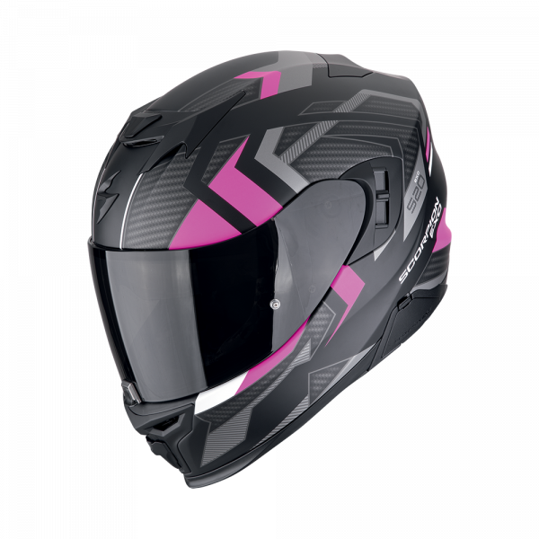 Scorpion EXO-520 Evo Air Sensus Mattschwarz / Rosa (ECE 22-06)