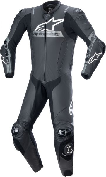 Alpinestars Missile V2 Ward Einteiler Lederkombi Schwarz / Metallic Gray