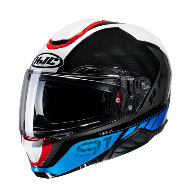 HJC RPHA 91 Klapphelm Rafino MC21 Schwarz / Weiß / Blau