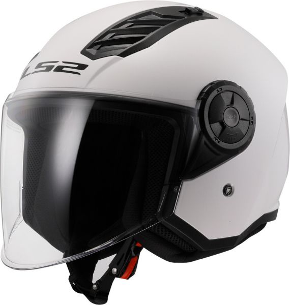 LS2 OF616 Airflow II Jethelm Solid Glanz Weiß